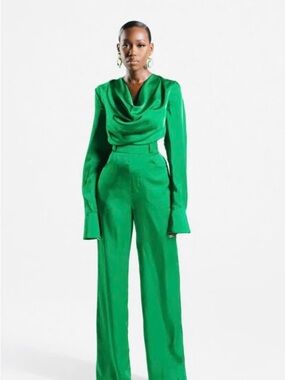 Hanifa Emerald Green Kris Jumpsuit